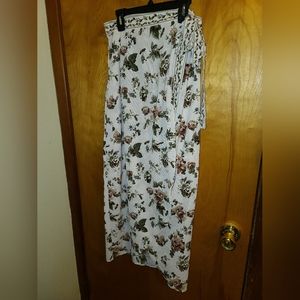 Max Studio Floral Wrap Maxi Skirt Size M
